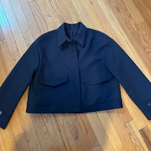 Harlan + Holden Cropped navy jacket